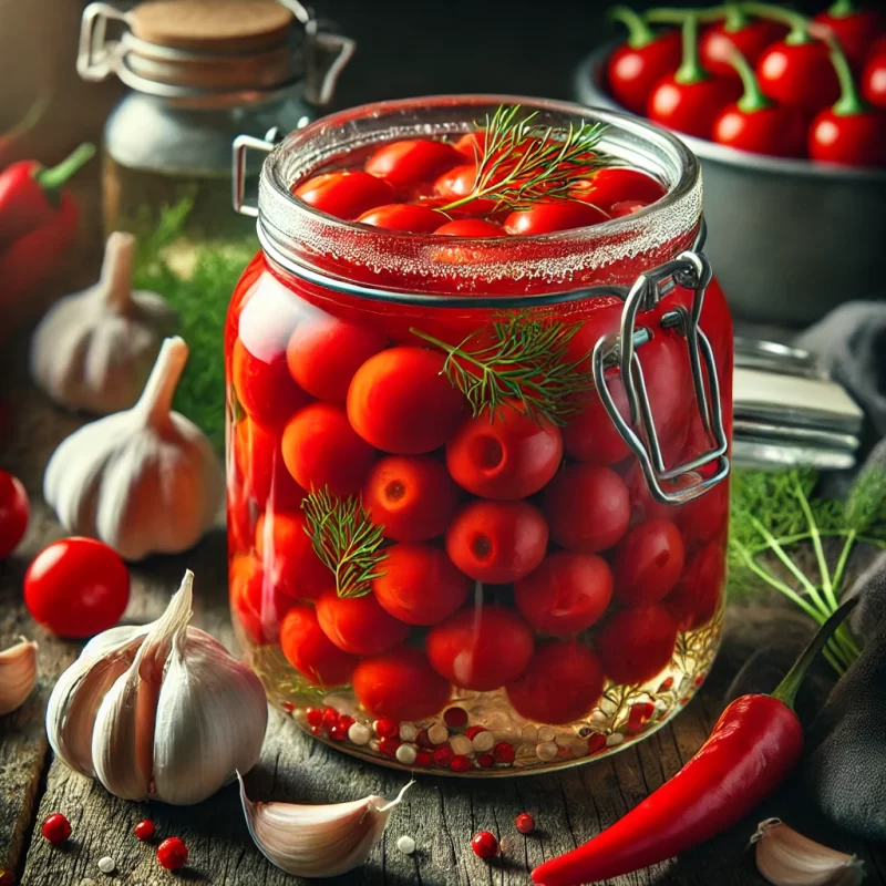 Kırmızı Kiraz Biberi Turşusu